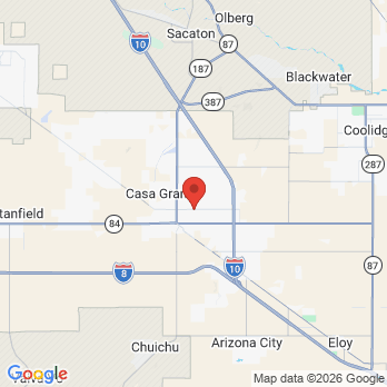 Map to Walto Orhtodontics office in Casa Grande, AZ