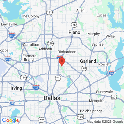 Map to  office in Dallas, TX