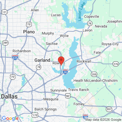 Map to  office in Rowlett, TX