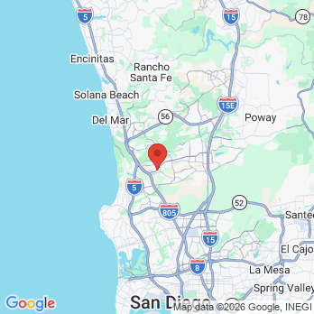 Map to THSS office in San Diego, CA