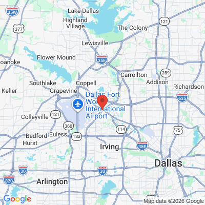Map to  office in Irving, TX