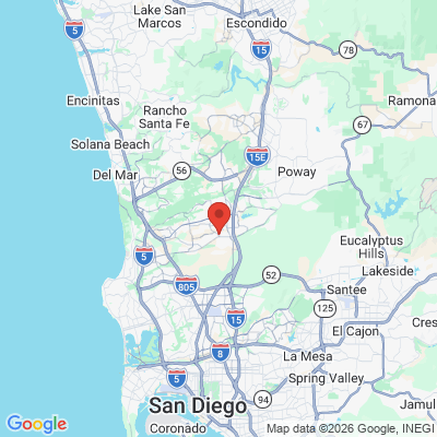 Map to Spectrum Dental office in San Diego, CA