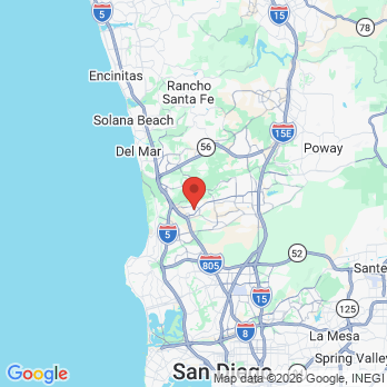 Map to Roger Paul Barron DDS office in San Diego, CA
