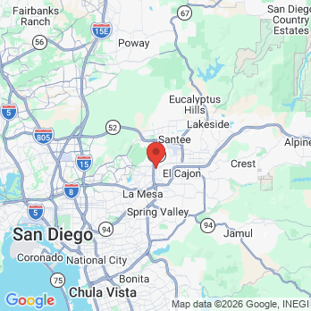 Map to El Cajon Family Dental office in El Cajon, CA