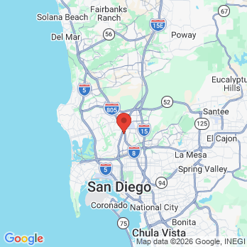 Map to Permadontics  office in San Diego, CA
