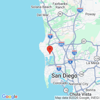 Map to Pacific Beach Smile Studio office in San Diego, CA