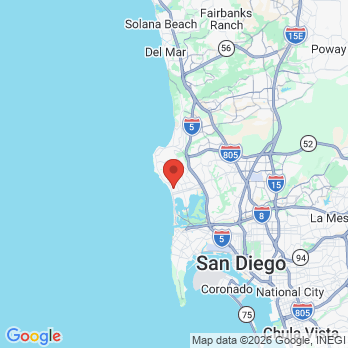 Map to Pacific Beach Family Dental office in San Diego, CA