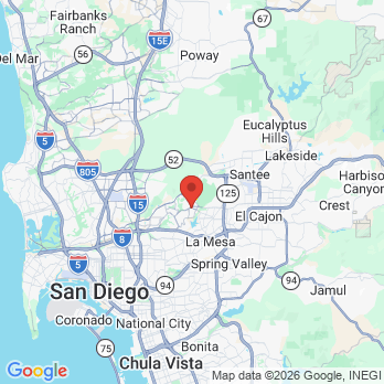 Map to Zina Arabo DMD, Inc office in San Diego, CA