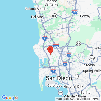Map to William R. Bremner, DDS, Inc office in San Diego, CA