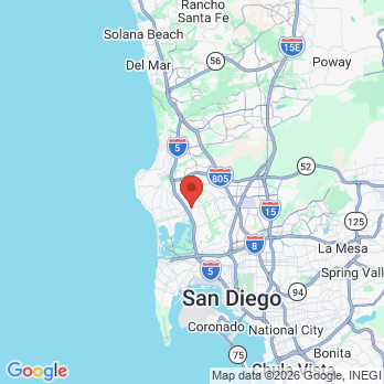Map to A Jayson Tengonciang DMD Inc office in San Diego, CA