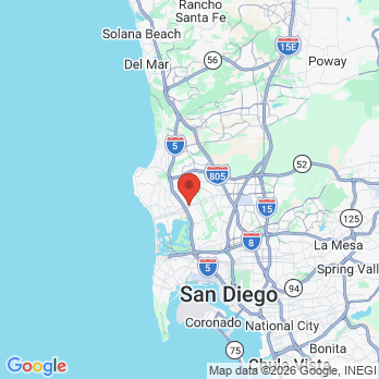 Map to JAY AKEF DDS office in San Diego, CA