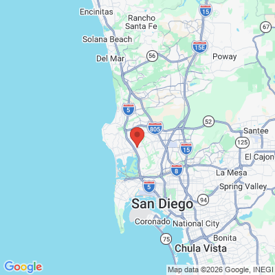 Map to Niloofar Behzadi-Shannon DDS office in San Diego, CA