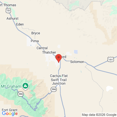 Map to  office in Safford, AZ