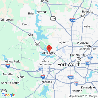 Map to  office in Lake Worth, TX