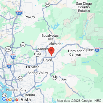 Map to Professional Family Dental office in El Cajon, CA