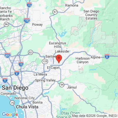 Map to Professional Family Dental office in El Cajon, CA