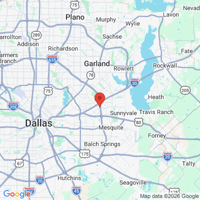 Map to  office in Mesquite, TX