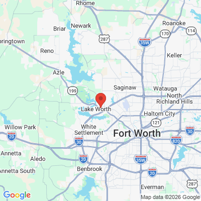 Map to  office in Lake Worth, TX