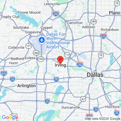 Map to  office in Irving, TX
