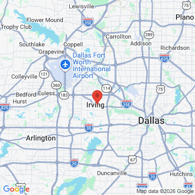Map to  office in Irving, TX