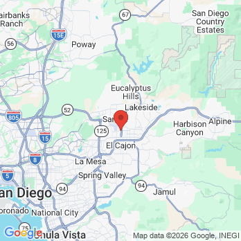 Map to SmilePlus Dentistry office in El Cajon, CA