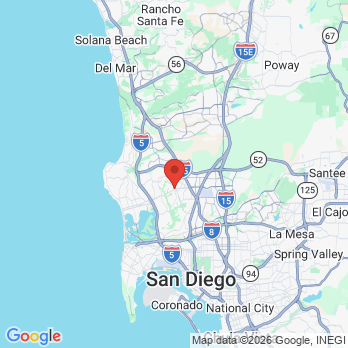Map to Clairemont Dental Group office in San Diego, CA