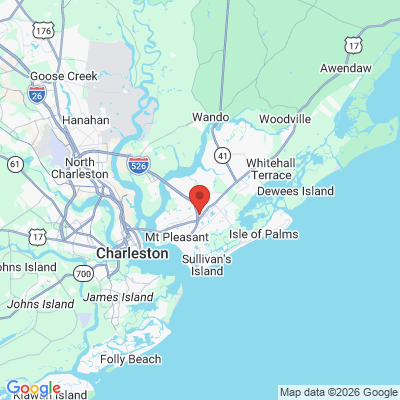 Map to  office in I'on Family Dentistry