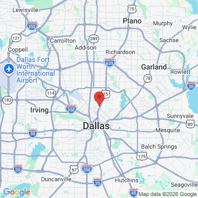Map to  office in Dallas, TX