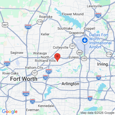 Map to  office in Hurst, TX