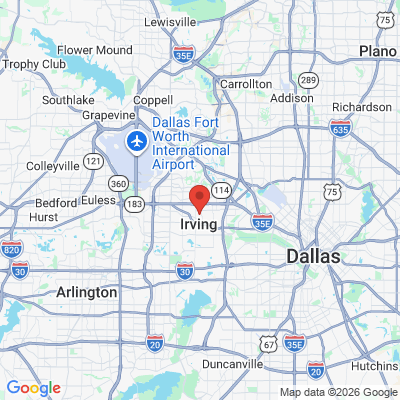 Map to  office in Irving, TX