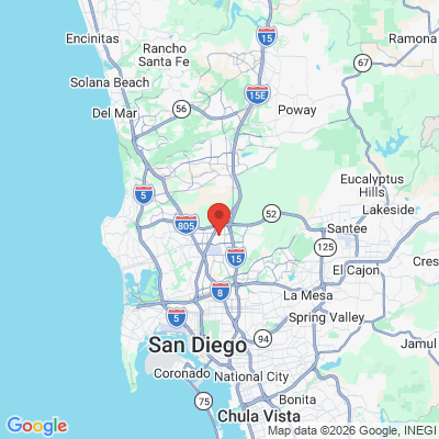 Map to sutton advanced dentistry office in San Diego Ca, CA