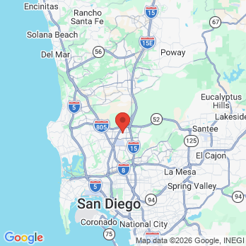 Map to sutton advanced dentistry office in San Diego Ca, CA