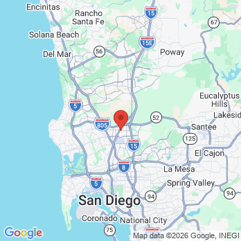 Map to Spectrum Dental office in San Diego, CA