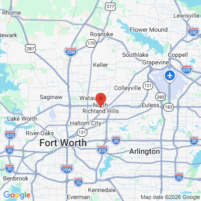 Map to  office in North Richland Hills, TX