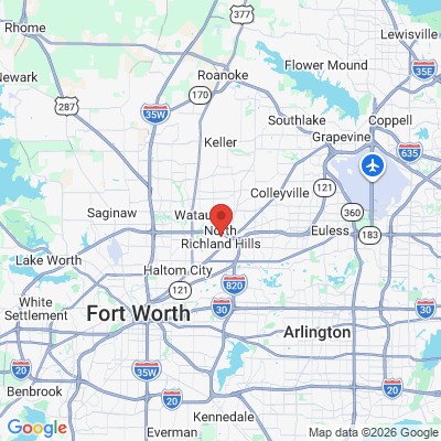 Map to  office in North Richland Hills, TX