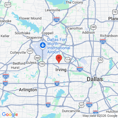 Map to  office in Irving, TX