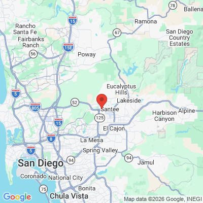 Map to  office in Santee, CA