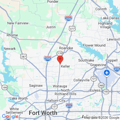 Map to  office in Keller, TX