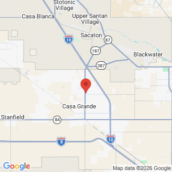 Map to Villago Family Dental office in Casa Grande, AZ