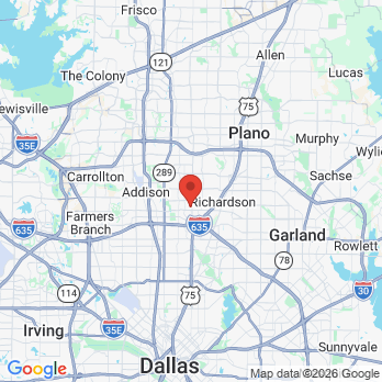 Map to Yes Dental - North Dallas office in Dallas, TX