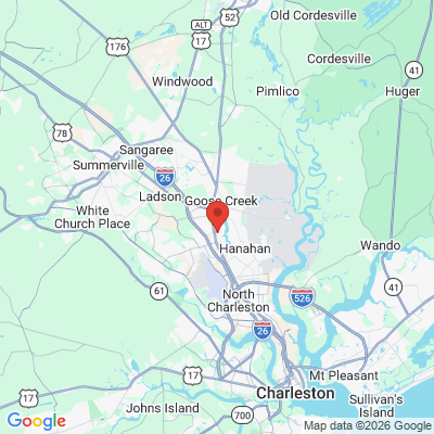 Map to  office in North Charleston, SC