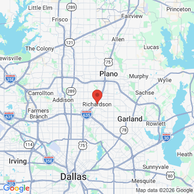 Map to  office in Richardson, TX