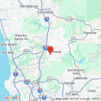 Map to Dora Gallego DDS office in Poway, CA