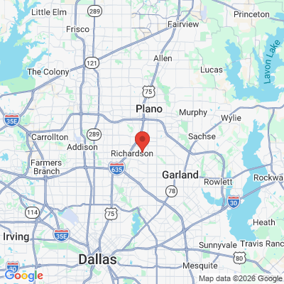 Map to  office in Richardson, TX