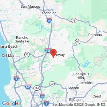 Map to Pomerado Orthodontics office in Poway, CA