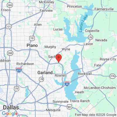 Map to  office in Sachse, TX