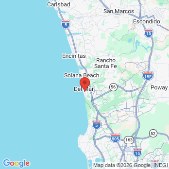 Map to Dentistry Of Del Mar office in Del Mar, CA