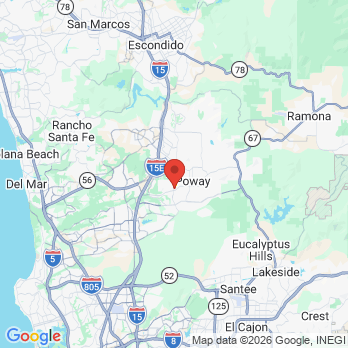 Map to Dr. Craig H. Rubinoff, DDS, MS office in San Diego, CA