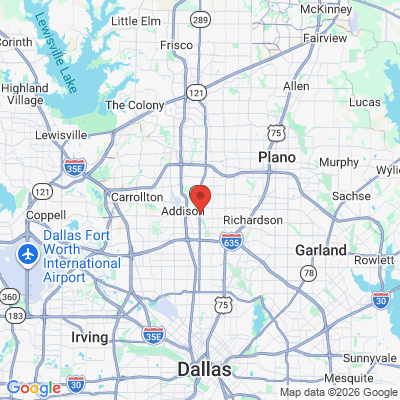 Map to  office in Dallas, TX