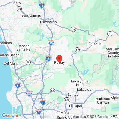 Map to  office in Poway, CA